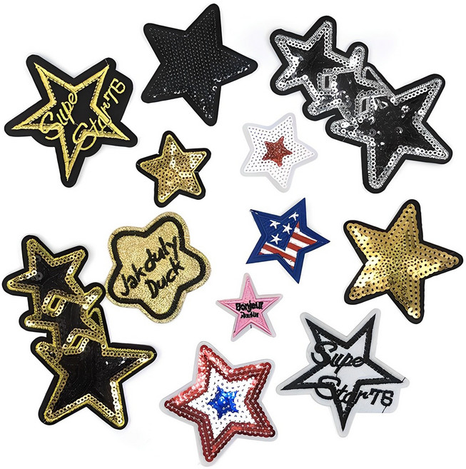 셀렉트와펜 열접착식 와펜 스타즈 별 12종 단품 세트