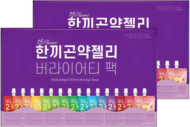 더존건강 한끼 곤약젤리 버라이어티 팩 30개입, 4.5kg, 2세트