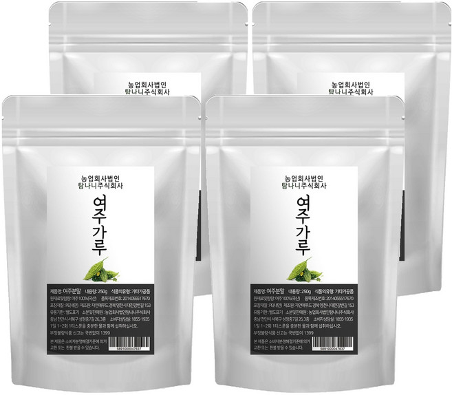 탐나니 여주가루, 4개, 250g