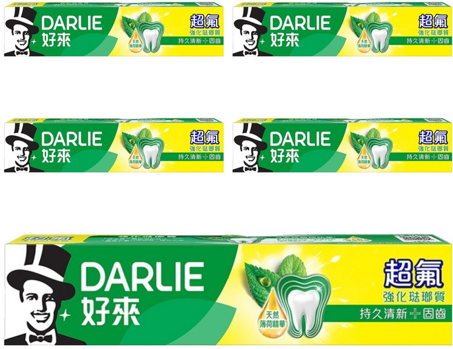 DARLIE 好來 超氟強化琺瑯質牙膏 持久清新 固齒 含天然薄荷精華