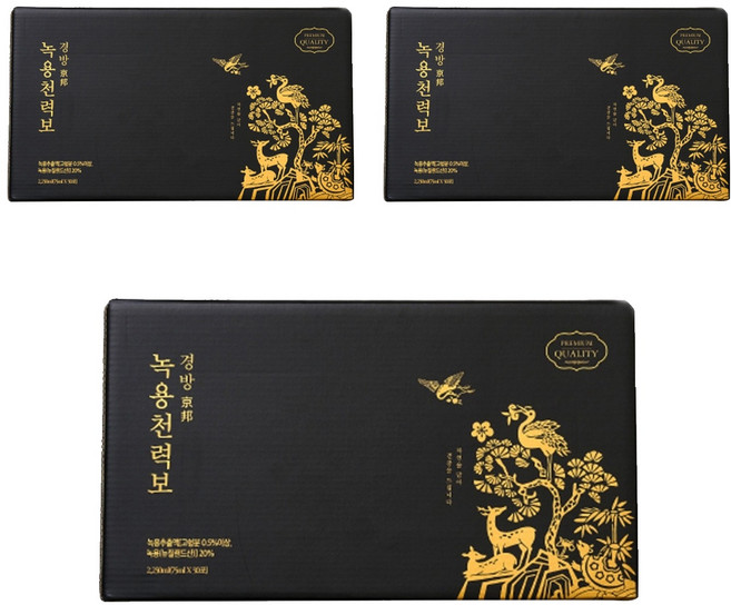 경방신약 프리미엄 녹용천력보 건강즙, 2.25L, 3개