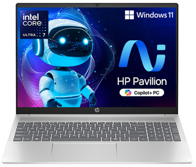 HP 2024 파빌리온 16 코어Ultra7 인텔 14세대, Natural silver, 512GB, 16GB, WIN11 Home, 16-af0065TU
