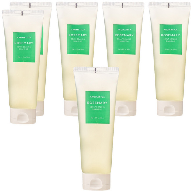 [비건라이프] 아로마티카 로즈마리 스칼프 스케일링 샴푸, 180ml, 6개
