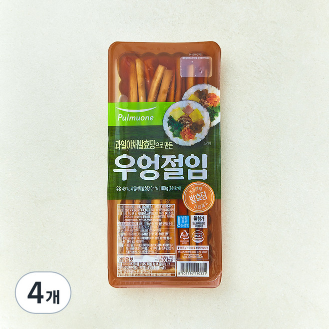 풀무원 과일야채발효당으로 만든 우엉절임, 180g, 4개