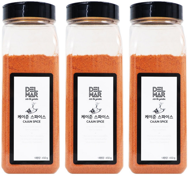 딜리셔스마켓 케이준 스파이스 조미료 대형, 450g, 3개