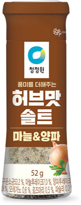 청정원 허브맛솔트 마늘&양파, 52g, 1개