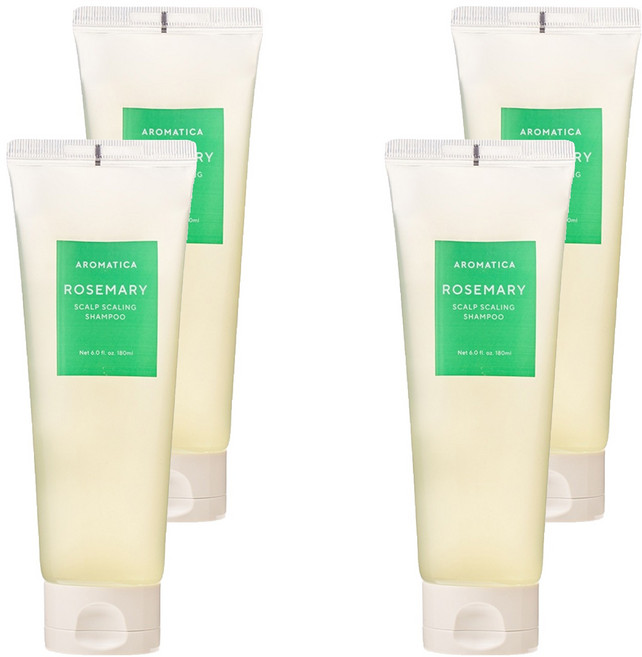 [비건라이프] 아로마티카 로즈마리 스칼프 스케일링 샴푸, 180ml, 4개
