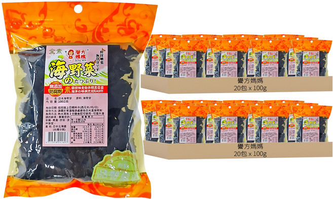 譽方媽媽 日本海帶芽, 100g, 40包