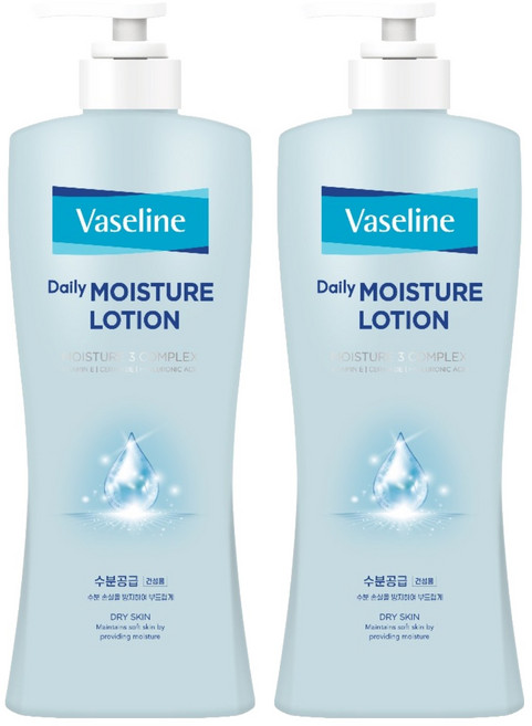 바세린 데일리 모이스춰 바디로션 CITRUS FRUITY GREEN 향, 450ml, 2개