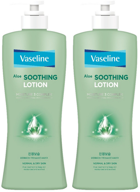 애경바세린 알로에 수딩 로션, 450ml, 2개