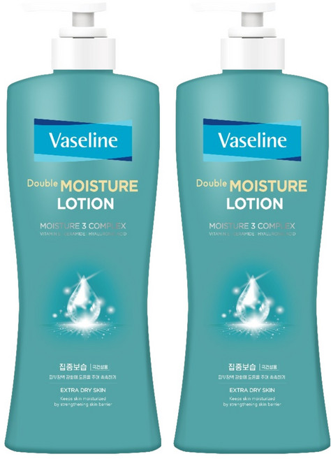 애경바세린 더블 모이스처 바디로션, 450ml, 2개