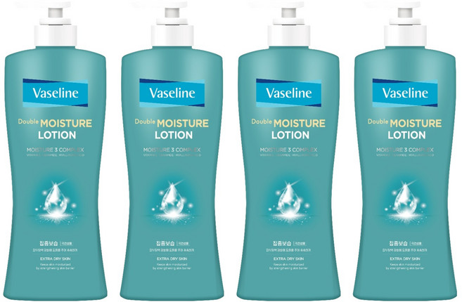 애경바세린 더블 모이스처 바디로션, 450ml, 4개