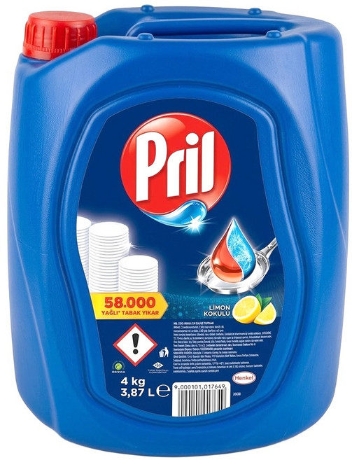 Pril 淨麗 濃縮高效能洗碗精 檸檬, 3.868L, 1桶