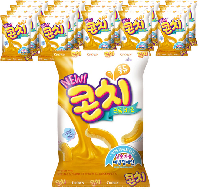 콘치 치즈크림, 110g, 18개