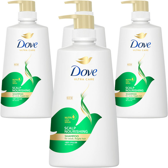 도브 스칼프너리싱 샴푸, 680ml, 4개