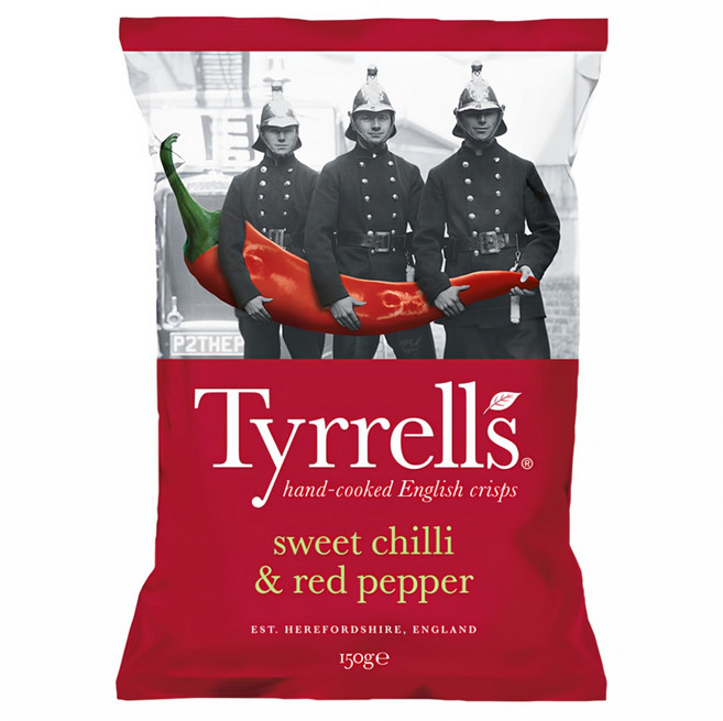 Tyrrells 泰勒思 洋芋片 紅甜椒口味, 150g, 1包