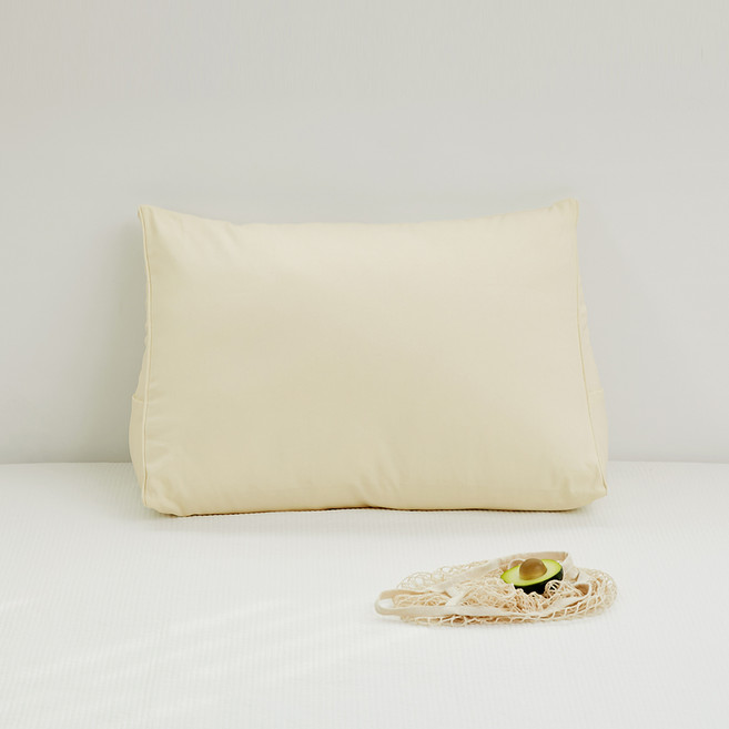 바자르 등편한 캔버스면 피그먼트 삼각 등받이 쿠션커버