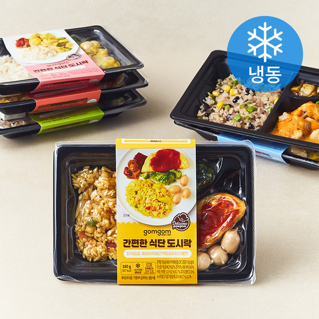 곰곰 간편한 식단 도시락 6종 세트, 1세트