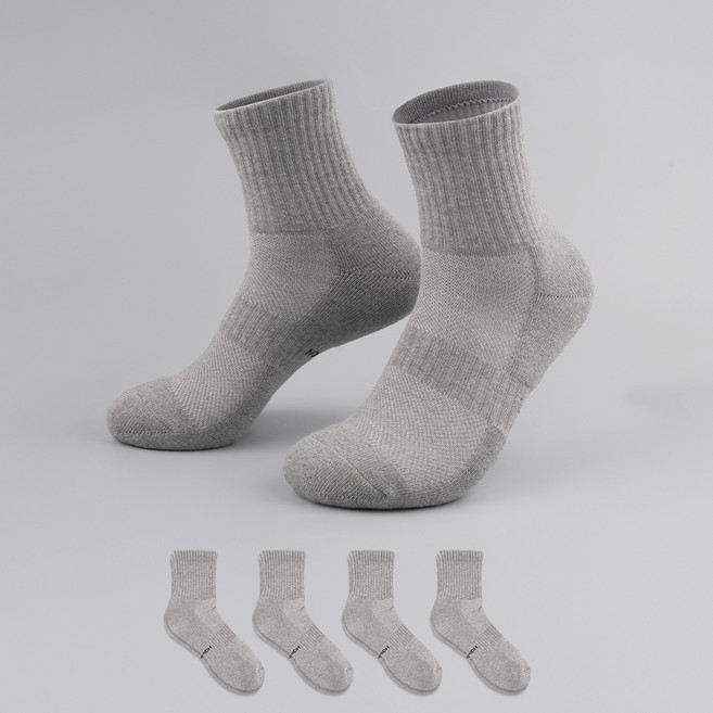 삭피엔스 남성용 데오프리 맥스 쿠션 썸머 스포티 중목 양말 5켤레