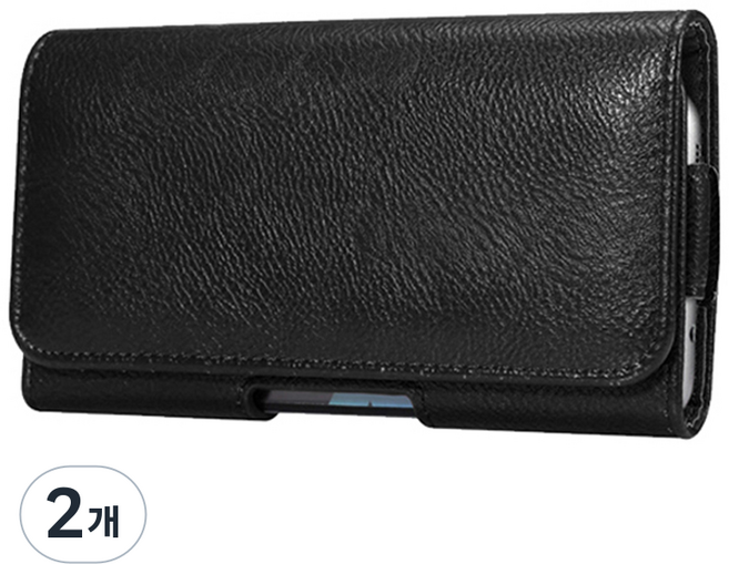 다연경 파우치 허리 벨트 다용도 휴대폰 케이스 대 JR001, 블랙, 2개