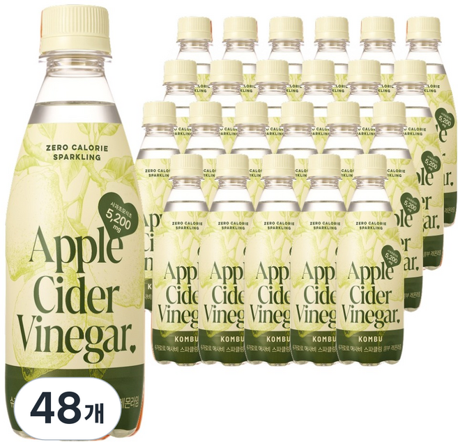 슈가로로 애사비 스파클링 콤부 레몬라임, 48개, 350ml