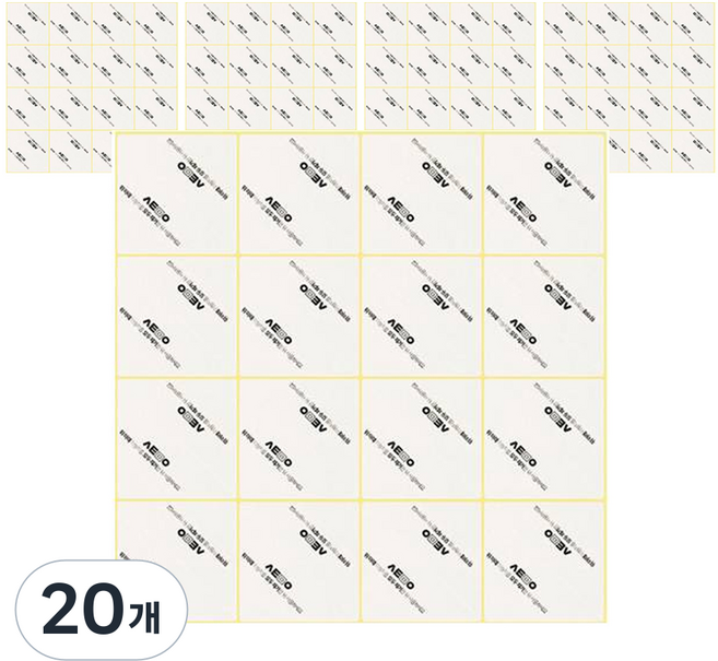 시트몰이 리무벌 양면 삼각 스티커 32p, 20개