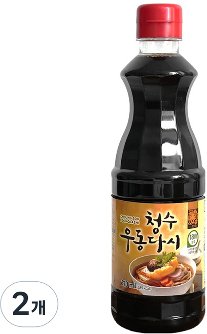 청수식품 우동다시, 670ml, 2개
