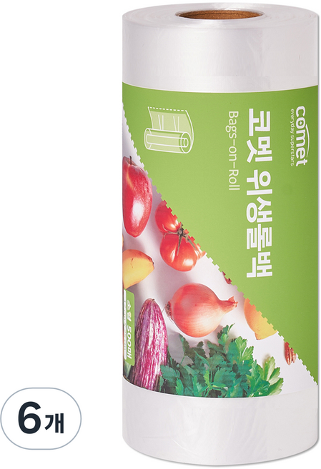 코멧 위생롤백, 소(S)(17 x 25cm), 500개입, 6개