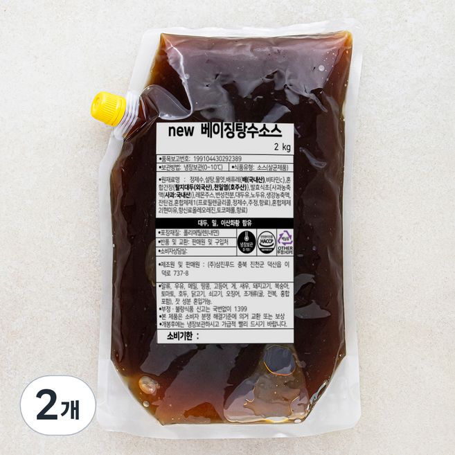 세미원 푸드 베이징 탕수소스, 2kg, 2개