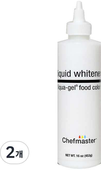 셰프마스터 리쿠아젤 식용색소 화이트, 453g, 2개