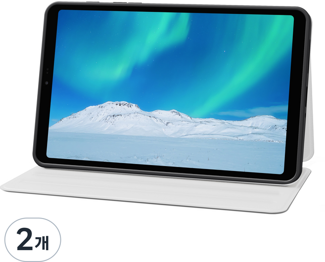 아이뮤즈 뮤패드 K8 전용 북커버 케이스, 화이트 +반투명 + 그레이, 2개
