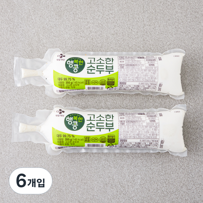 CJ제일제당 고소한 순두부, 350g, 6개입
