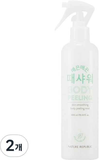 네이처리퍼블릭 매끈매끈 때샤워 필링미스트 피톤치드, 300ml, 2개