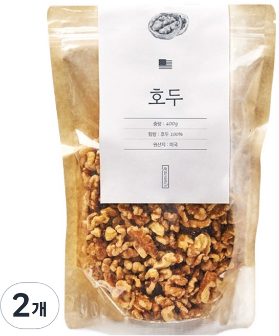 착한습관 호두 팩, 400g, 2개
