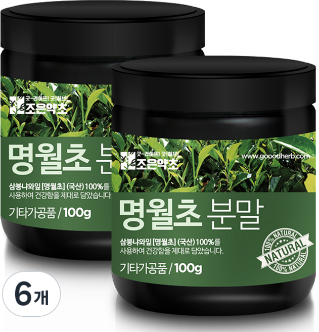 조은약초 명월초 분말, 100g, 6개