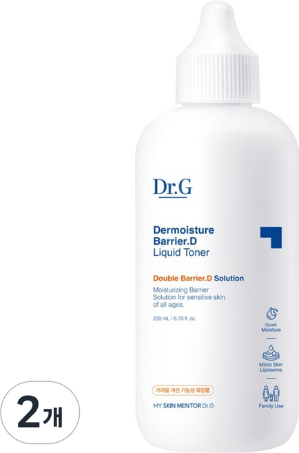 닥터지 더모이스처 배리어.D 리퀴드 토너, 200ml, 2개