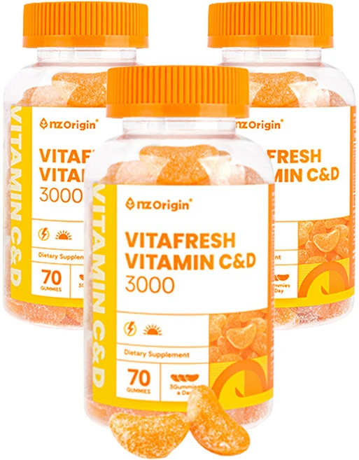 엔젯오리진 비타프레쉬 비타민 C 앤 D 3000 꾸미, 70정, 3개 - 쿠팡