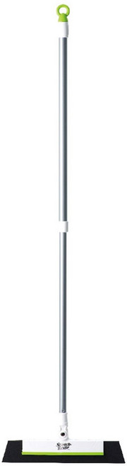 3M Scotch-Brite 百利 EVA輕巧無痕掃把 伸縮款 掃把桿伸長後104.5cm EVA寬度28cm, 綠色, 1支