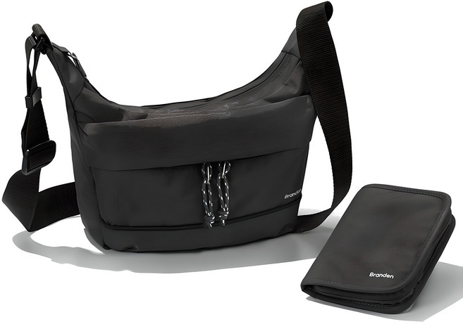 브랜든 여행용 세이프 크로스 바디백 + 월렛백 세트