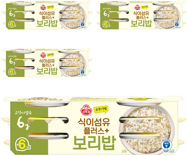오뚜기 식이섬유플러스 보리밥, 130g, 24개