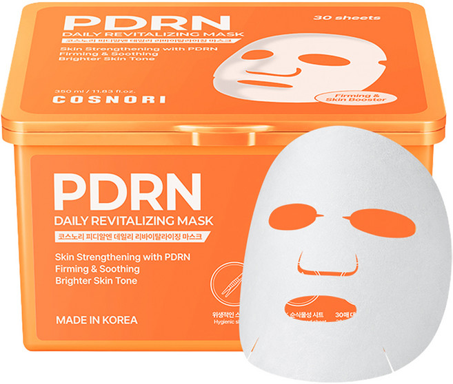 코스노리 피디알엔 데일리 리바이탈라이징 마스크 350ml, 30개입, 1개