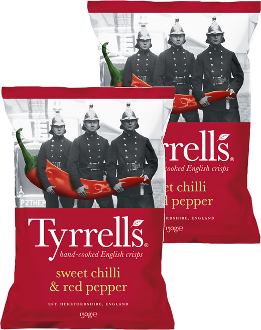 Tyrrells 泰勒思 洋芋片 紅甜椒口味, 150g, 2包