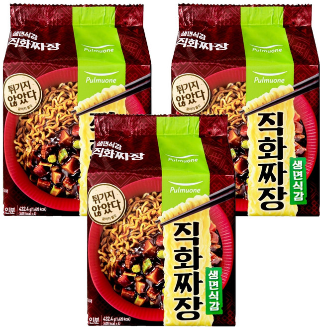 생면식감 직화짜장 108.1g, 12개