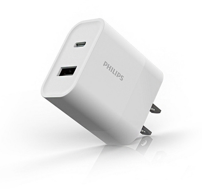 PHILIPS 飛利浦 USB-C 30W PD充電器, 白色, 1個