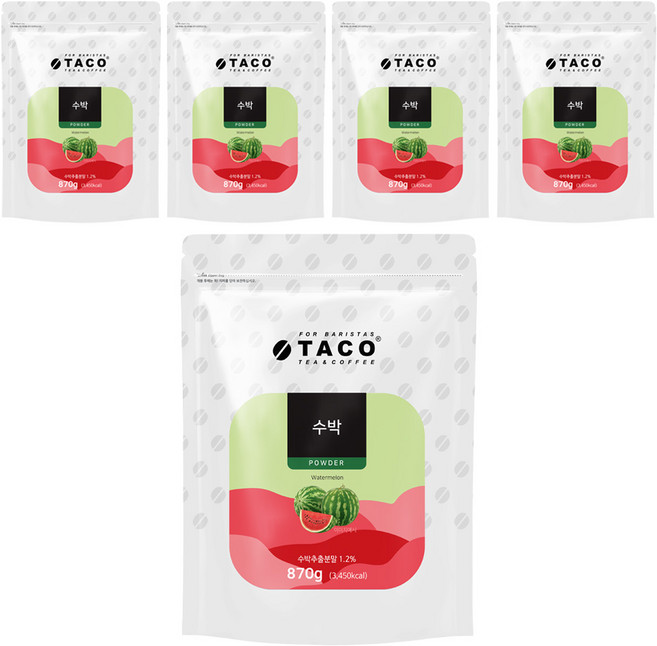 타코 수박 파우더, 870g, 1개입, 5개
