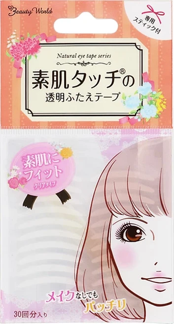 Beauty World 雙眼皮貼 30回入, 透明, 1組