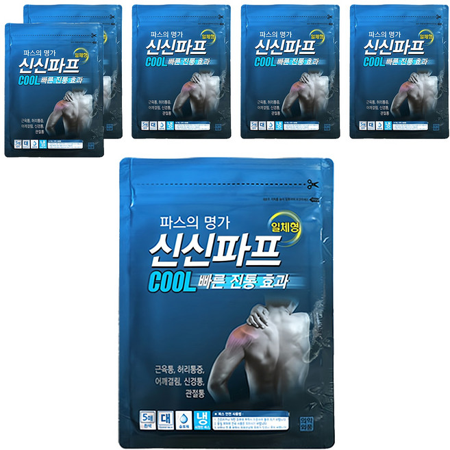 신신파스 신신파프 쿨, 5개입, 6개