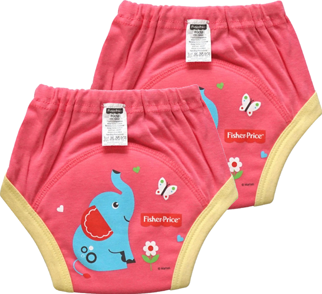피셔프라이스 4중 방수 배변훈련팬티, 핑크, 2개