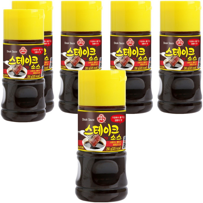 오뚜기 스테이크 소스, 290g, 6개