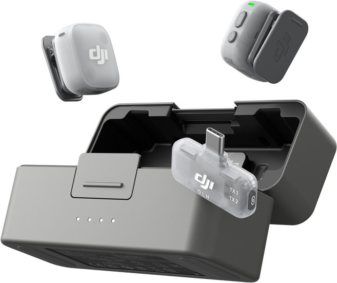 DJI Mic Mini 2 2 TX + 1 모바일 RX + 충전 케이스 마이크 세트, 혼합색상